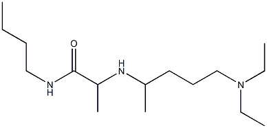 N-butyl-2-{[5-(diethylamino)pentan-2-yl]amino}propanamide 구조식 이미지