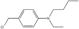 N-butyl-4-(chloromethyl)-N-ethylaniline Structure