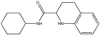 N-cyclohexyl-1,2,3,4-tetrahydroquinoline-2-carboxamide 구조식 이미지