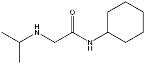 N-cyclohexyl-2-(propan-2-ylamino)acetamide 구조식 이미지