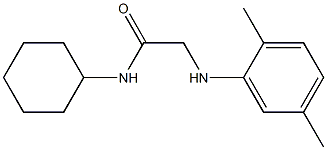 N-cyclohexyl-2-[(2,5-dimethylphenyl)amino]acetamide 구조식 이미지