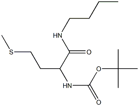 tert-butyl N-[1-(butylcarbamoyl)-3-(methylsulfanyl)propyl]carbamate Structure