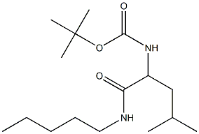 tert-butyl N-[3-methyl-1-(pentylcarbamoyl)butyl]carbamate 구조식 이미지