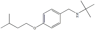 tert-butyl({[4-(3-methylbutoxy)phenyl]methyl})amine Structure