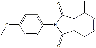 2-(4-methoxyphenyl)-4-methyl-3a,4,7,7a-tetrahydro-1H-isoindole-1,3(2H)-dione 구조식 이미지