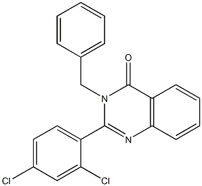 3-benzyl-2-(2,4-dichlorophenyl)-4(3H)-quinazolinone 구조식 이미지