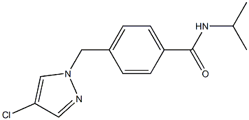 4-[(4-chloro-1H-pyrazol-1-yl)methyl]-N-isopropylbenzamide Structure