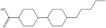 1'-pentyl-4,4'-biscyclohexane-1-carboxylic acid 구조식 이미지