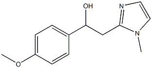 1-(4-methoxyphenyl)-2-(1-methyl-1H-imidazol-2-yl)ethanol 구조식 이미지