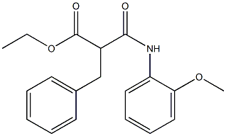 ethyl 2-benzyl-3-(2-methoxyanilino)-3-oxopropanoate Structure