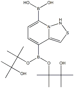Benzo[c]-1,2,3-thiadiazol-4,7-diyl-4,7-diboronic  acid  dipinacol  ester 구조식 이미지