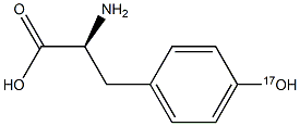 L-4-Hydroxy-17O-phenylalanine Structure