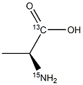 L-Alanine-1-13C,15N Structure