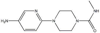 4-(5-aminopyridin-2-yl)-N-methylpiperazine-1-carboxamide 구조식 이미지