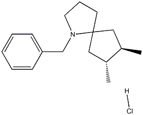 (7R,8R)-1-benzyl-7,8-dimethyl-1-azaspiro[4.4]nonane hydrochloride Structure