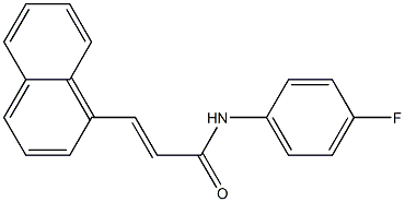 (E)-N-(4-fluorophenyl)-3-(1-naphthyl)-2-propenamide Structure