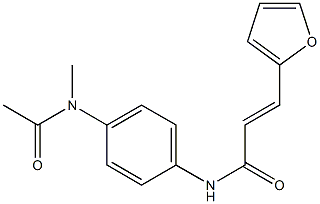 (E)-N-{4-[acetyl(methyl)amino]phenyl}-3-(2-furyl)-2-propenamide Structure