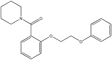 [2-(2-phenoxyethoxy)phenyl](1-piperidinyl)methanone 구조식 이미지