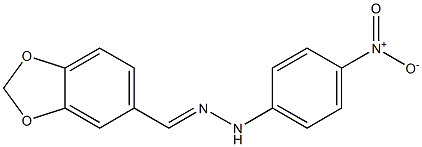 1,3-benzodioxole-5-carbaldehyde N-(4-nitrophenyl)hydrazone 구조식 이미지