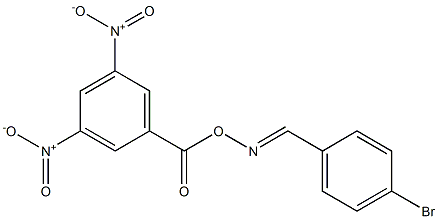 N-[(E)-(4-bromophenyl)methylidene]-N-[(3,5-dinitrobenzoyl)oxy]amine 구조식 이미지