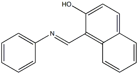 1-[(phenylimino)methyl]-2-naphthol Structure