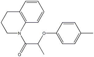 1-[3,4-dihydro-1(2H)-quinolinyl]-2-(4-methylphenoxy)-1-propanone 구조식 이미지