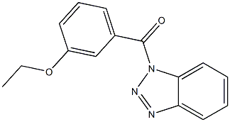 1H-1,2,3-benzotriazol-1-yl(3-ethoxyphenyl)methanone Structure