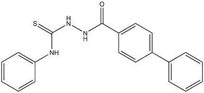 2-([1,1'-biphenyl]-4-ylcarbonyl)-N-phenyl-1-hydrazinecarbothioamide 구조식 이미지