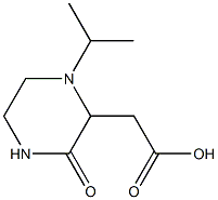 2-(1-isopropyl-3-oxo-2-piperazinyl)acetic acid Structure