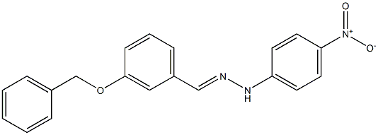 3-(benzyloxy)benzaldehyde N-(4-nitrophenyl)hydrazone Structure