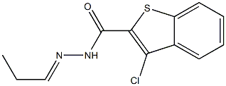 3-chloro-N'-[(E)propylidene]-1-benzothiophene-2-carbohydrazide 구조식 이미지
