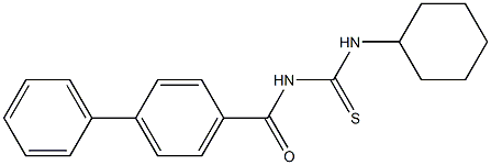 N-([1,1'-biphenyl]-4-ylcarbonyl)-N'-cyclohexylthiourea Structure