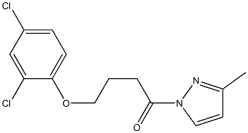 4-(2,4-dichlorophenoxy)-1-(3-methyl-1H-pyrazol-1-yl)-1-butanone Structure