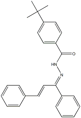 4-(tert-butyl)-N'-[(Z,2E)-1,3-diphenyl-2-propenylidene]benzohydrazide Structure