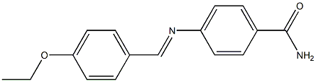 4-{[(E)-(4-ethoxyphenyl)methylidene]amino}benzamide Structure