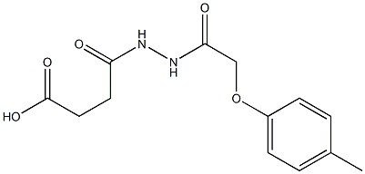 4-{2-[2-(4-methylphenoxy)acetyl]hydrazino}-4-oxobutanoic acid Structure