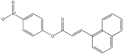 4-nitrophenyl (E)-3-(1-naphthyl)-2-propenoate 구조식 이미지