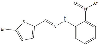 5-bromo-2-thiophenecarbaldehyde N-(2-nitrophenyl)hydrazone 구조식 이미지