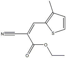 ethyl (Z)-2-cyano-3-(3-methyl-2-thienyl)-2-propenoate Structure