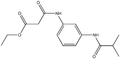 ethyl 3-[3-(isobutyrylamino)anilino]-3-oxopropanoate Structure