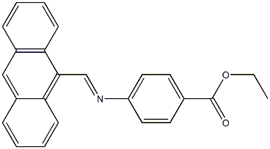 ethyl 4-{[(E)-9-anthrylmethylidene]amino}benzoate Structure