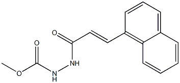 methyl 2-[(E)-3-(1-naphthyl)-2-propenoyl]-1-hydrazinecarboxylate Structure
