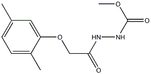 methyl 2-[2-(2,5-dimethylphenoxy)acetyl]-1-hydrazinecarboxylate Structure