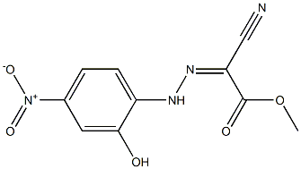 methyl 2-cyano-2-[(Z)-2-(2-hydroxy-4-nitrophenyl)hydrazono]acetate Structure