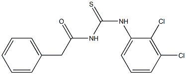N-(2,3-dichlorophenyl)-N'-(2-phenylacetyl)thiourea 구조식 이미지