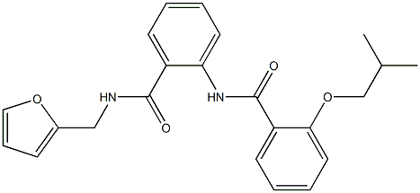 N-(2-furylmethyl)-2-[(2-isobutoxybenzoyl)amino]benzamide 구조식 이미지