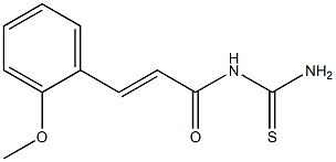 N-[(E)-3-(2-methoxyphenyl)-2-propenoyl]thiourea Structure