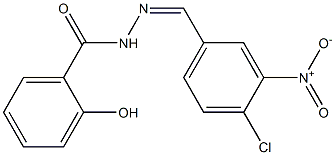 N'-[(Z)-(4-chloro-3-nitrophenyl)methylidene]-2-hydroxybenzohydrazide Structure