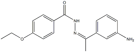 N'-[(Z)-1-(3-aminophenyl)ethylidene]-4-ethoxybenzohydrazide 구조식 이미지