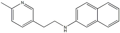 N-[2-(6-methyl-3-pyridinyl)ethyl]-N-(2-naphthyl)amine Structure